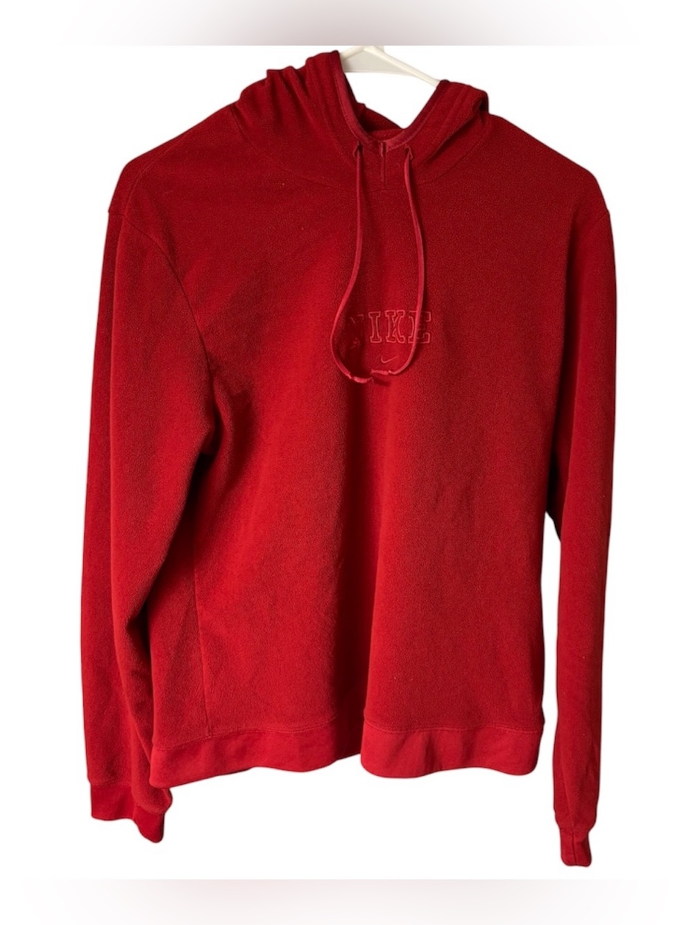Nike Red Youth Large Fleece Hoodie Sweatshirt